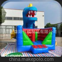 【節(jié)日大促銷 充氣蹦蹦床 充氣藍(lán)色蹦蹦床 充氣藍(lán)色恐龍蹦蹦床】價(jià)格,廠家,圖片,充氣玩具,廣州森陽氣模制品-