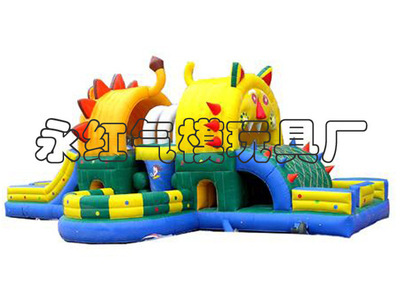 【批發(fā)供應(yīng)大型充氣滑梯 項(xiàng)城永紅氣模玩具 充氣滑梯】價(jià)格,廠家,圖片,淘氣堡,張煥菊(個(gè)體經(jīng)營)-
